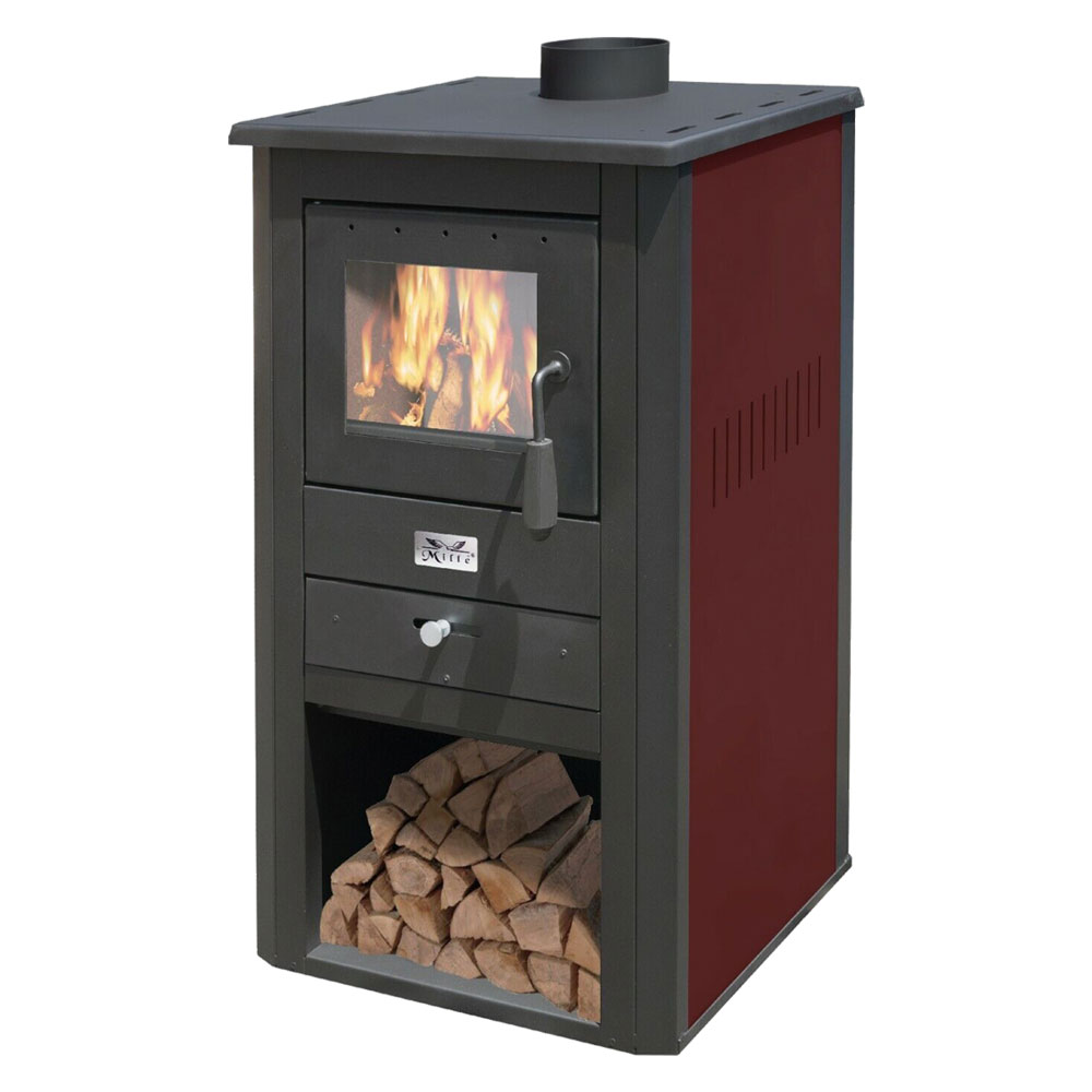 Stufa a legna ‘pallade’ 10,7 kw – colore nero/avorio Mille
