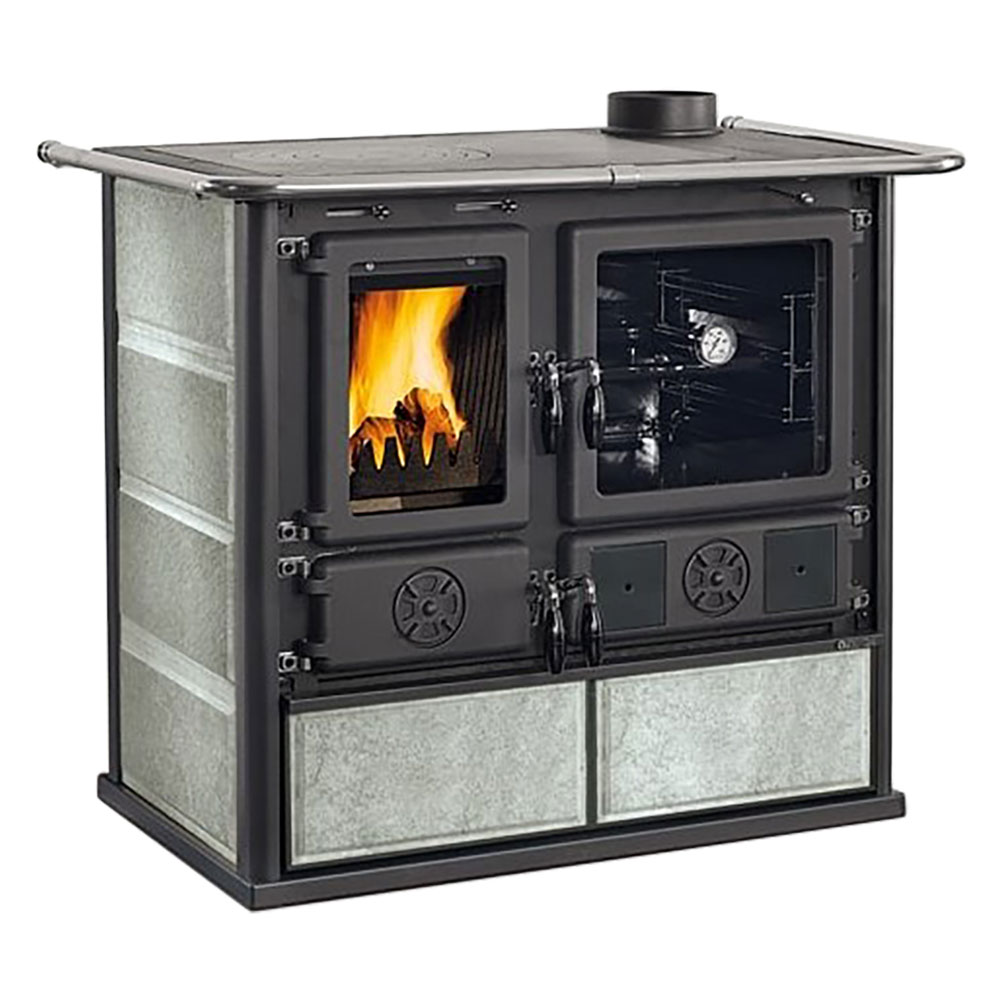 Cucina a legna ‘rosa 5.0 vst’ 8,8 kw – colore petra naturale Nordica extraflame