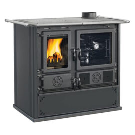 Cucina a legna 'rosa xxl 5.0 vst steel' 11 kw - colore nero antracite Nordica extraflame