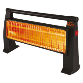 Stufa al quarzo da pavimento '70149' colore nero Vinco