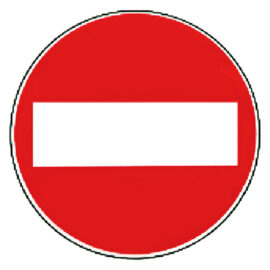 Segnale 'senso vietato' fig. 47 Debverona