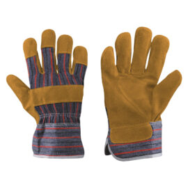 Guanti palmo crosta dorso tela art.'88cbs' tg. 10 Neri