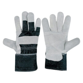 Guanti palmo crosta dorso jeans tg. 10 Senza marca