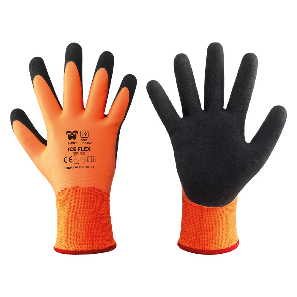 Guanti termici poliestere/lattice ‘ice flex’ tg. 11 Neri