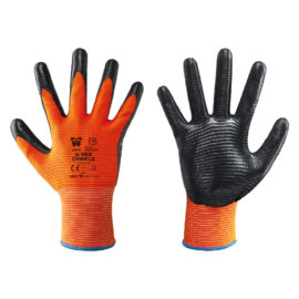 Guanti filo continuo art.16 nbr crinkle tg.10 Neri