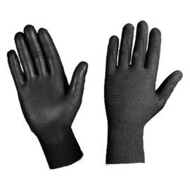 Guanti nylon/poliuretano tg. m - colore nero Senza marca