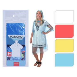 Impermeabile tascabile monouso 'poncho' taglia unica Senza marca