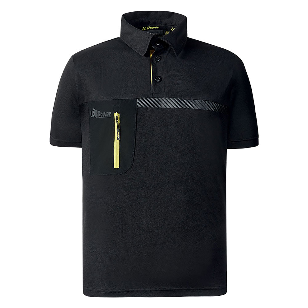 Polo ‘libra’ taglia  l – black carbon Upower