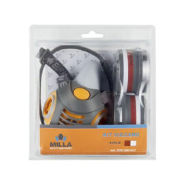 Maschera respiratoria bifiltro 'vulcano' in kit con coppia filtri a1p2 Milla