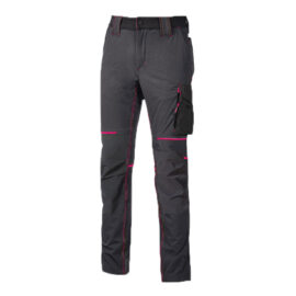 Pantalone da lavoro 'world lady' m - colore grey fucsia Upower