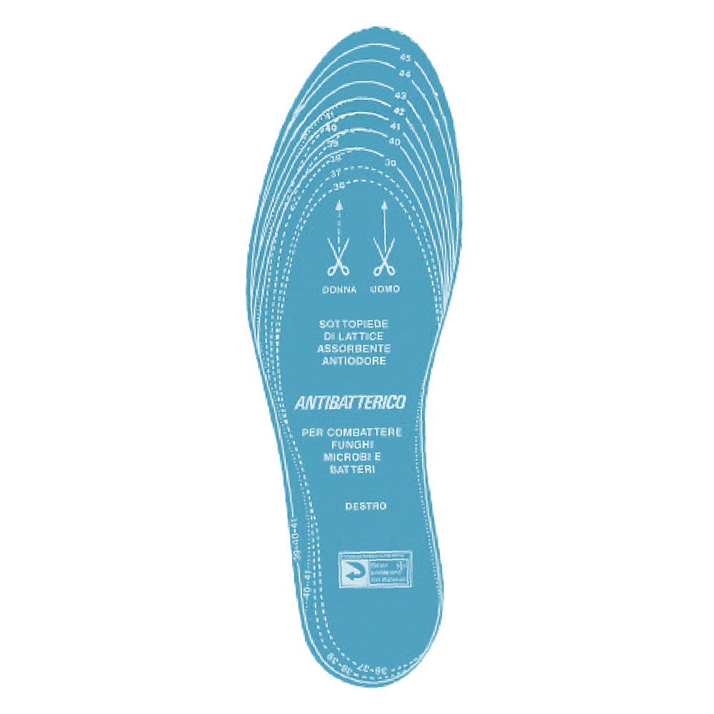 Soletta per scarpe ‘antibatterica’ taglia 35-46 Jumbo