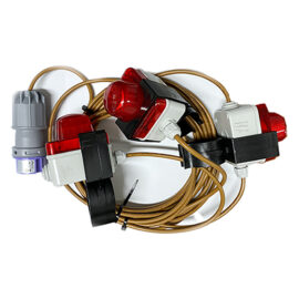 Catenaria luci di segnalazione ponteggi 3 lampade - 24v Vb