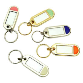 Targhetta portachiavi con doppio anello Senza marca