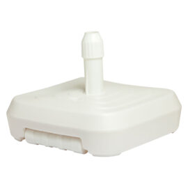 Base plastica per ombrellone con ruote 60 x 60 - capacità 50 lt. Senza marca
