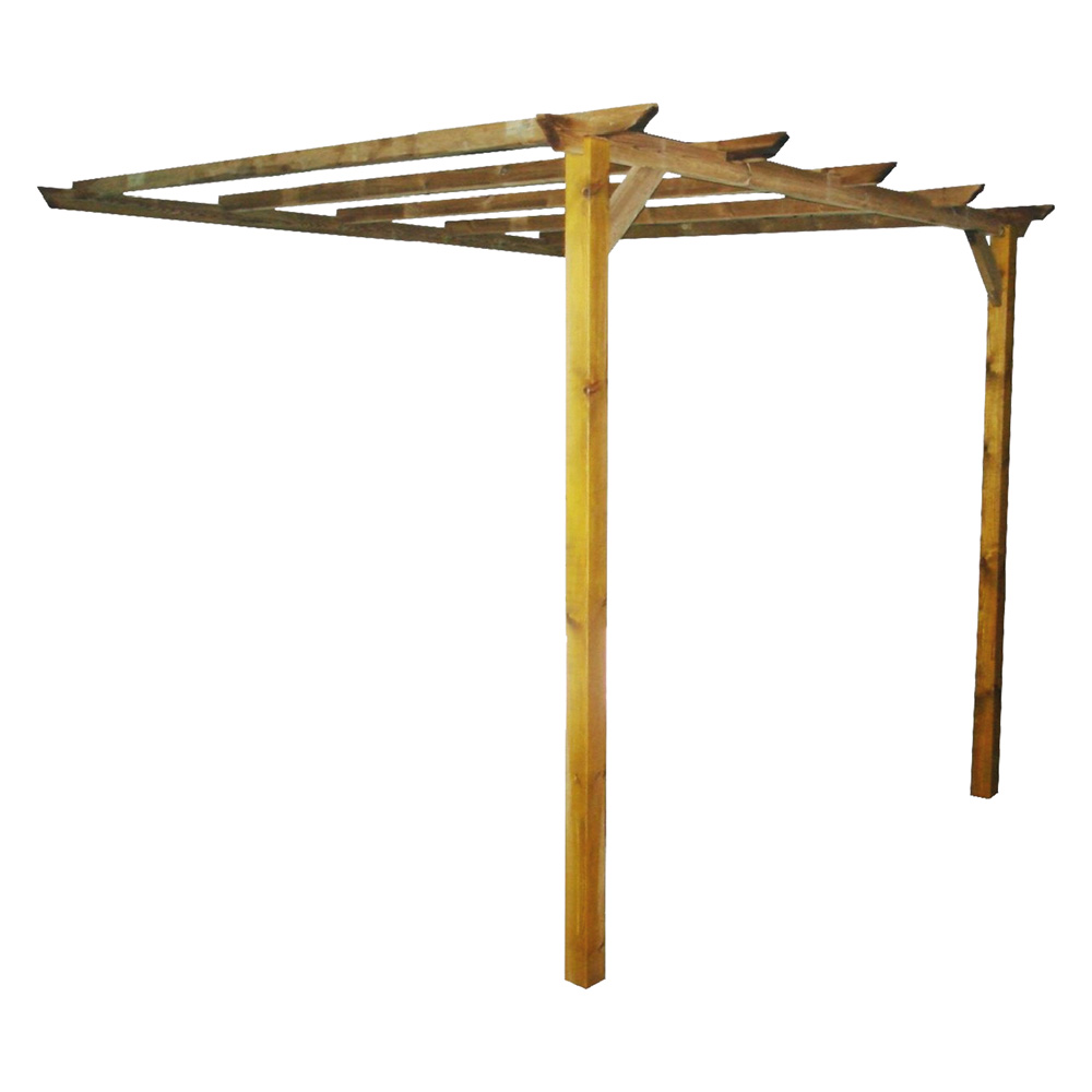 Pergola addossata in legno mt 3 x 2,8 – h. 2,5 Senza marca