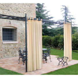 Tenda per gazebo con passanti e bottoni cm.160 x h.270 - beige Senza marca