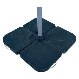 Base per ombrellone plastica 49 x  49h 7,5 cm (x 4 pezzi) Senza marca