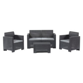 Set da giardino polipropilene 'nebraska ii' marrone Bica