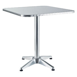 Tavolo in alluminio quadro cm 60 x 60 x h 70 Lif