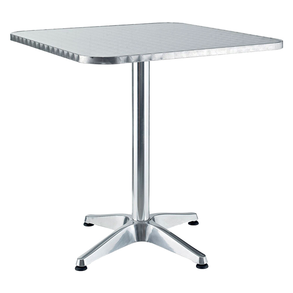 Tavolo in alluminio quadro cm 60 x 60 x h 70 Lif