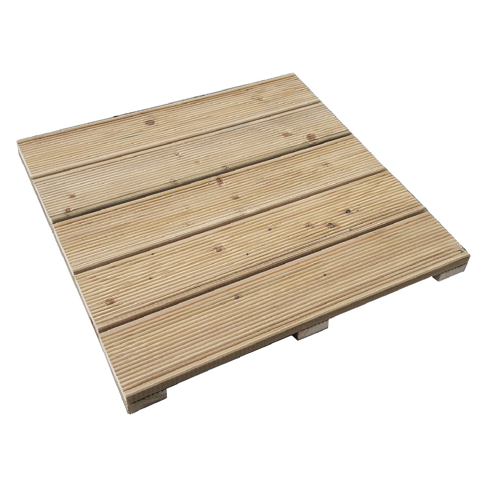 Pedana per giardino in legno cm 50 x 50 x h 3,2 Senza marca