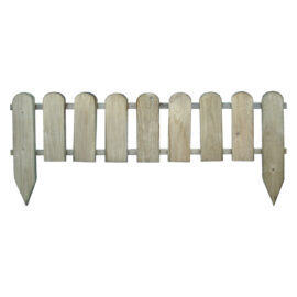 Steccato in legno 'inglese i' cm. 110 x 3,2 x h.28/45 Senza marca