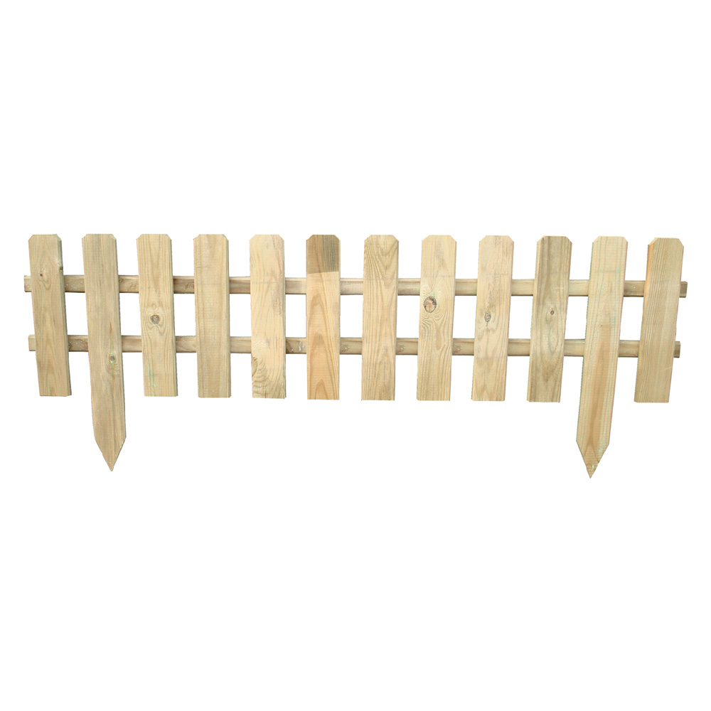 Steccato in legno ‘inglese ii’ cm. 120 x h.30/45 Senza marca