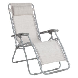 Sdraio con braccioli 'arbatax' telo blu Lif