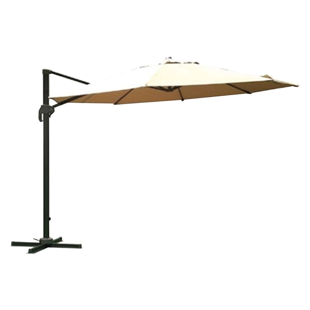 Ombrellone tondo da giardino decentrato a braccio  Ø mt 3,5 – ecru Lif