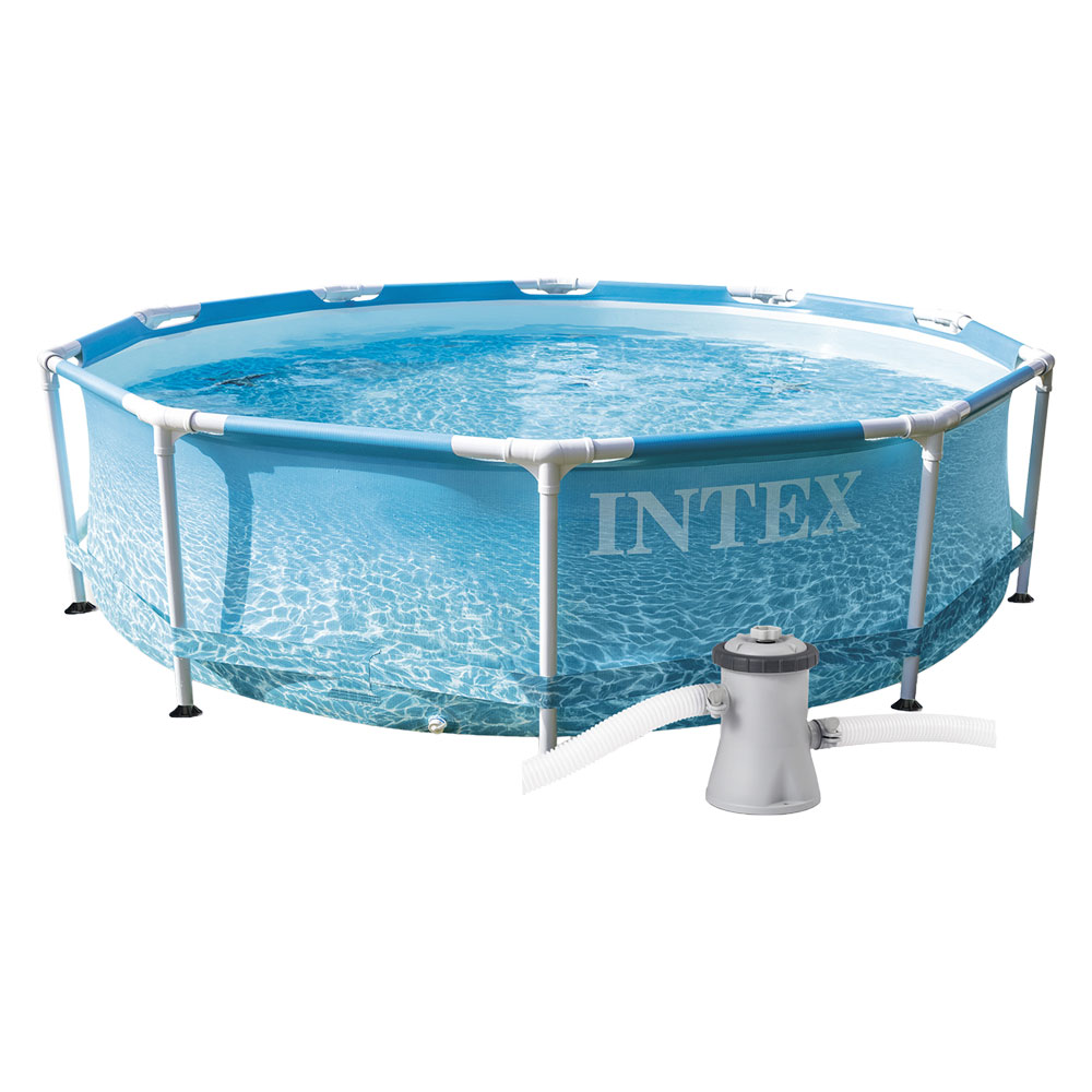 Piscina con telaio ‘linea frame’ cm 305 x 76 – 4485lt pompa 1250 l/h Intex