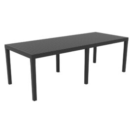 Tavolo in polipropilene allungabile 'indo' antracite Ipaeprogarden