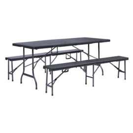 Set pieghevole pic nic 'party' colore marrone Lif