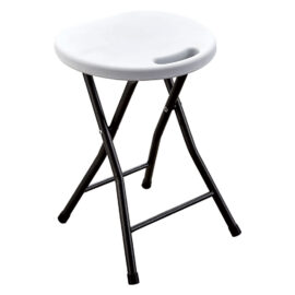 Sgabello pic nic pieghevole 'party' cm 33 x  30 h 46 cm - col.bianco Lif