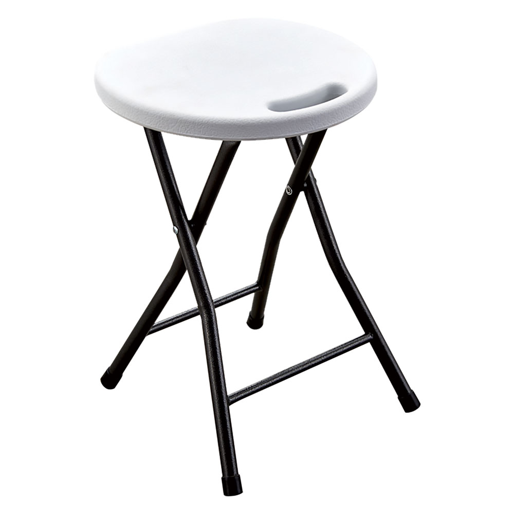 Sgabello pic nic pieghevole ‘party’ cm 33 x  30 h 46 cm – col.bianco Lif