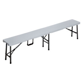 Panca pic nic pieghevole 'party' cm 180 x 25 h 42 cm - col.bianco Lif