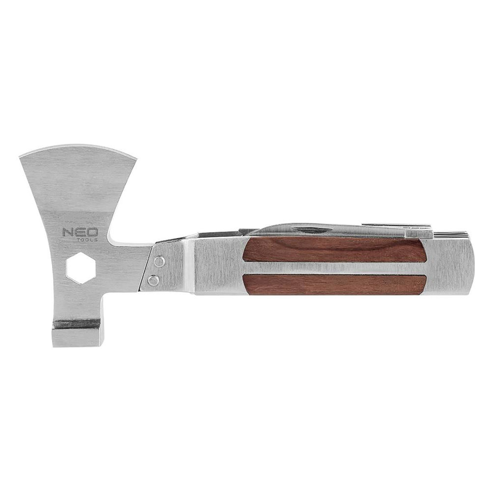 Utensile da escursione 11 in 1 manico rivestito legno Neo
