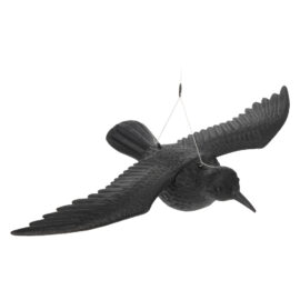 Statuetta scaccia volatili a forma animale corvo in piedi - cm 35 x 19 x 13 Senza marca