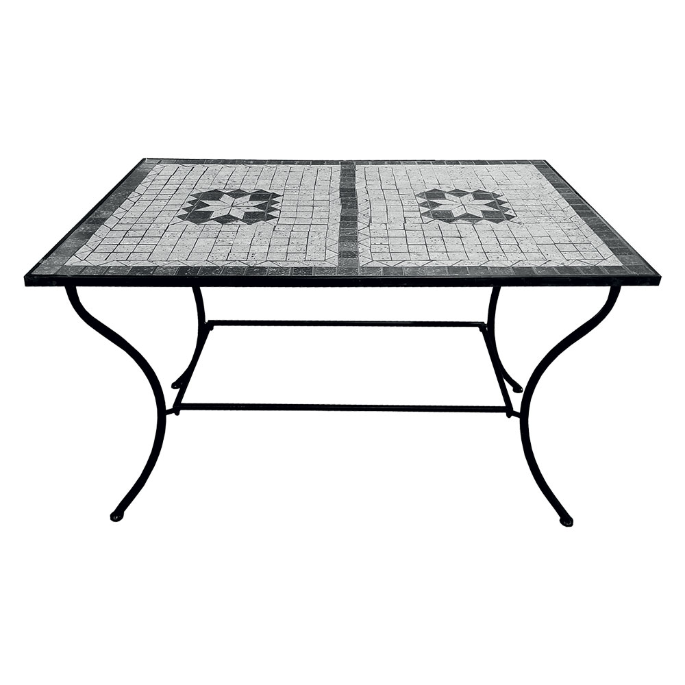 Tavolo decoro mosaico ‘ariel’ cm 120 x 80 x h.73 – seconda scelta Lif