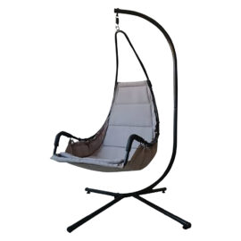 Dondolo 'asn' monoposto - cuscino beige/marrone Senza marca