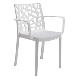 Sedia in polipropilene 'matrix armchair' bianco Bica