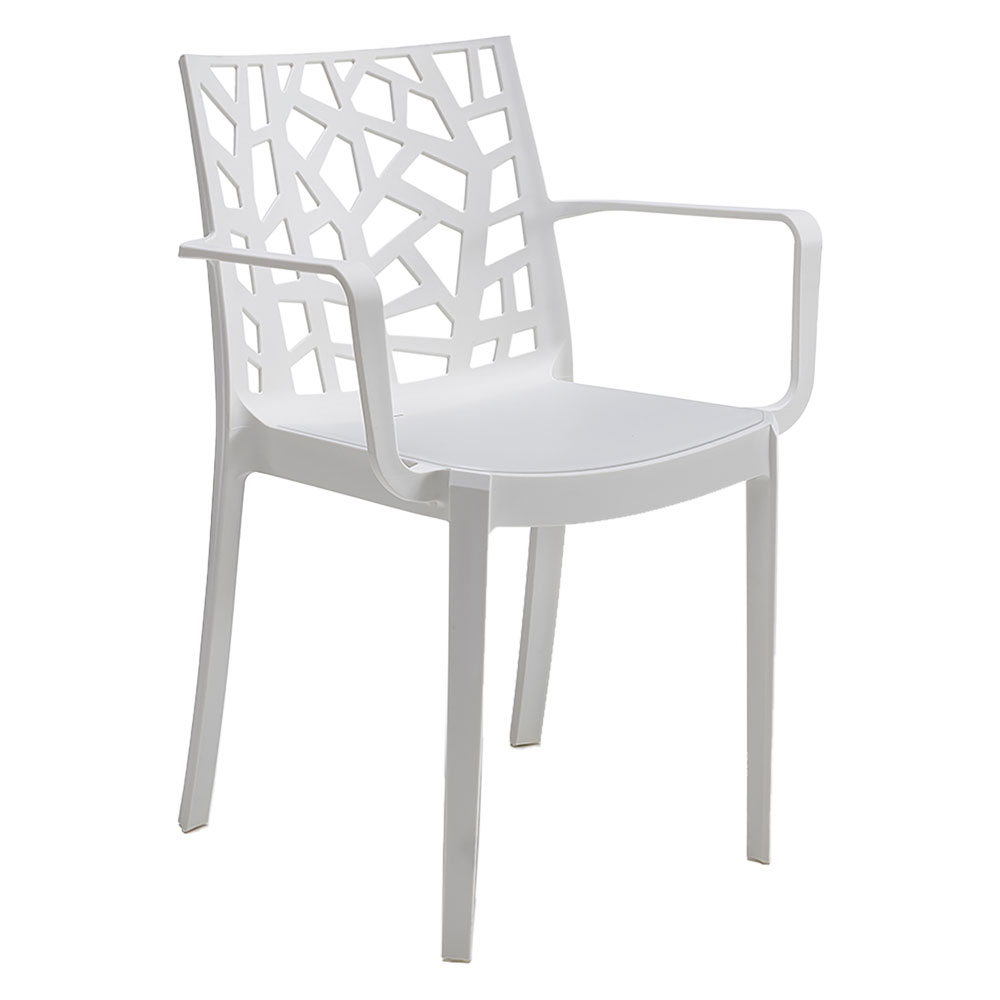 Sedia in polipropilene ‘matrix armchair’ bianco Bica