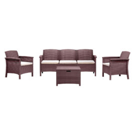 Set da giardino polipropilene 'venezia iii' grafite Bica