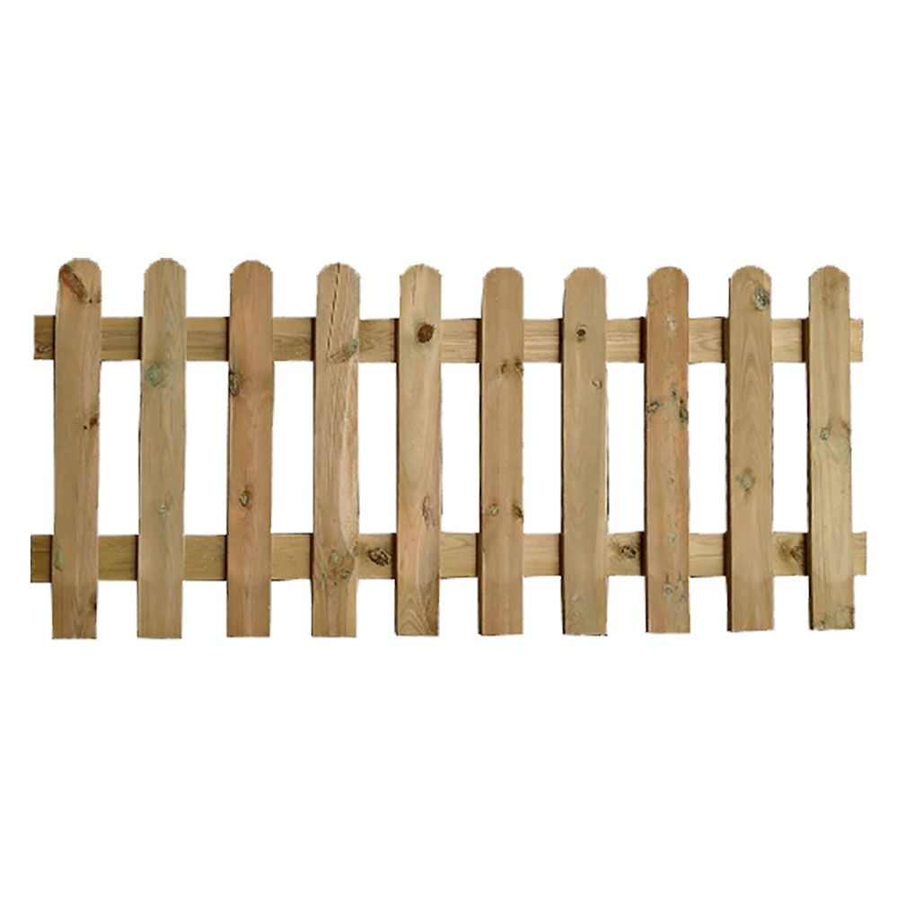 Steccato in legno ‘lamelle’ cm. 180 x h.100 – 11 lamelle 15 x 85 mm Senza marca