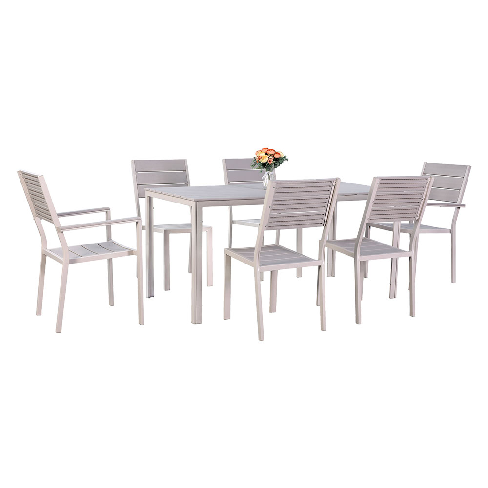 Set giardino in acciaio ‘assos’ colore beige Lif
