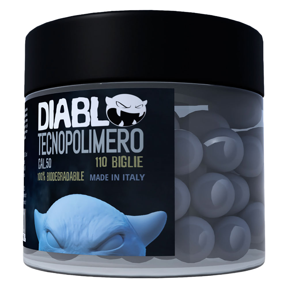 Biglie in tecnopolimero per pistola marcatore a c02 calibro 50 Defence system