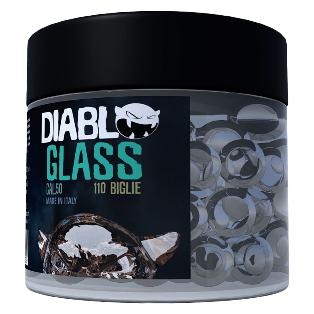 Biglie in vetro infrangibile per pistola marcatore a c02 calibro 50 Defence system