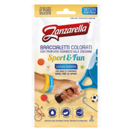 Braccialetto anti zanzara 'sport & fun' cf. 2 pezzi Zanzarella