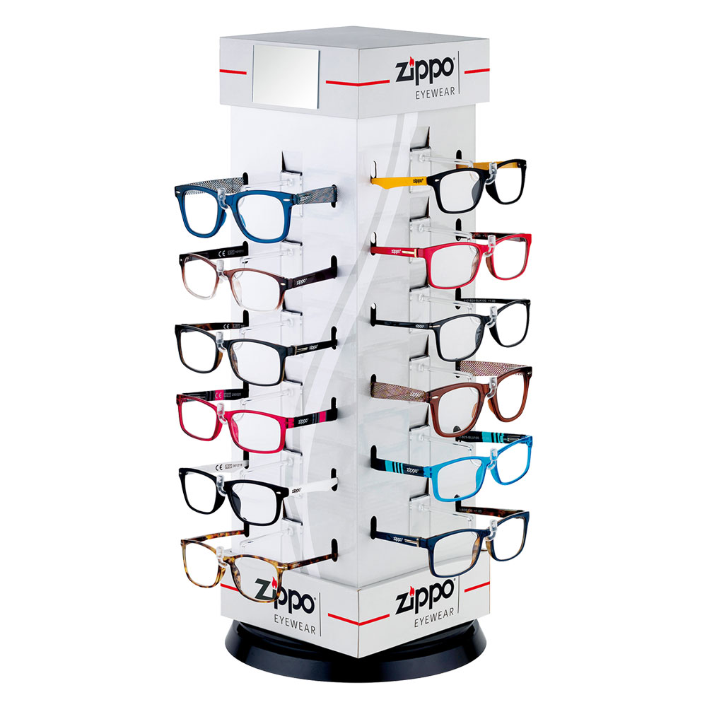Espositore occhiali premontati per lettura ’31z-pd-24h’ 24 pezzi Zippo