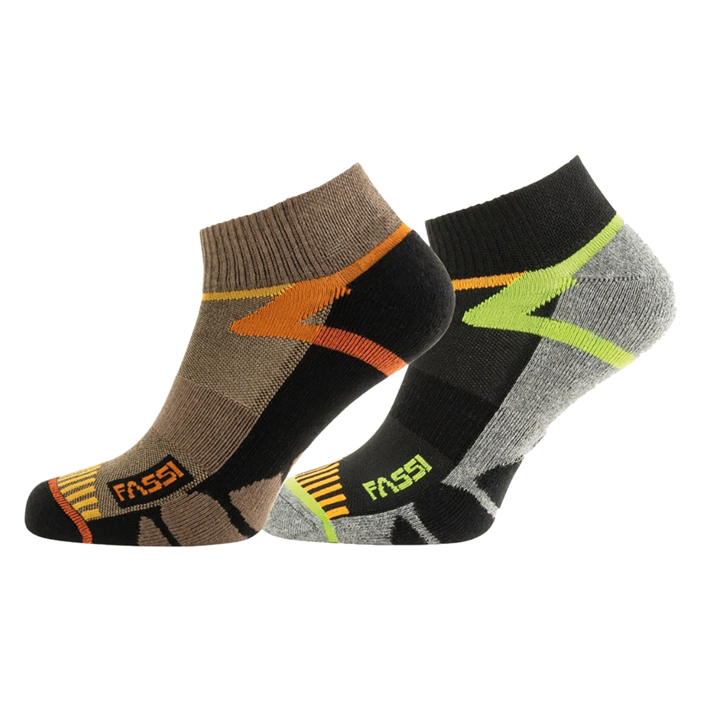 Calze corte outodoor ‘walk’  taglia unica – confezione da 2 paia Fassi