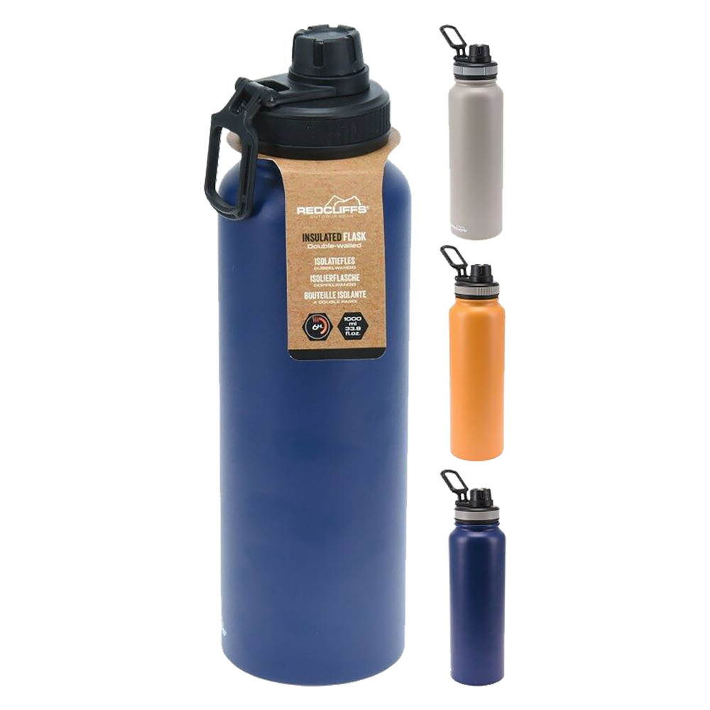 Borraccia sport isolante in acciaio ml 1000 Senza marca